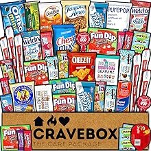 care package snacks candy treats cookies candies chips gift box food college students girls boys