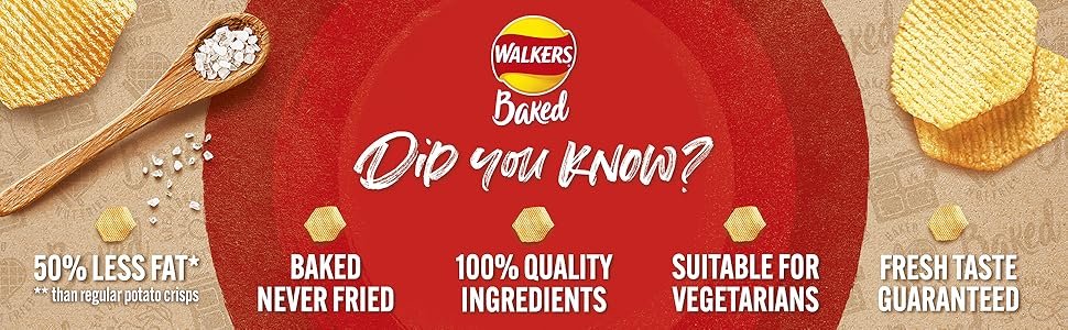 walkers baked crisps snacks ready salted cheese onion salt vinegar prawn cocktail variety multipack