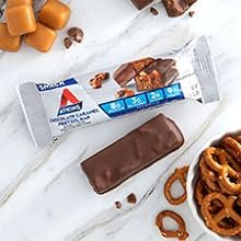 Image of pretzel bar on table with caramel pieces and pretzels