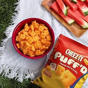 Cheez-It Cheese Crackers Snacks Puff'd